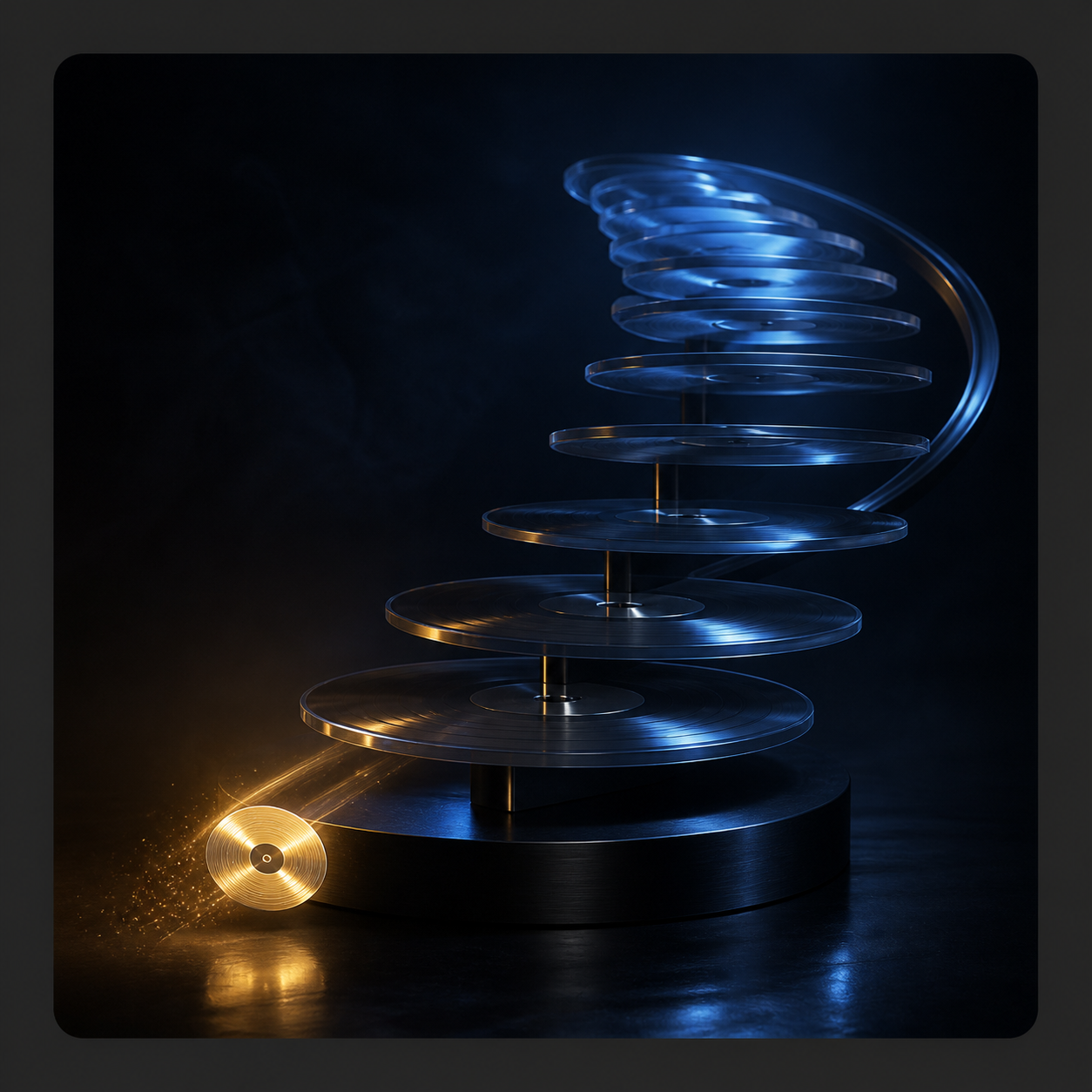 3D-обложка услуги «Плейлистный старт: Яндекс Музыка»